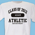 Class of ... Athletic Graduation Personalized T-Shirt